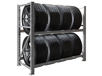 Rəf  sistemi MS Pro 1200/1353x606 stasionar 8 təkər saxlamaq üçün