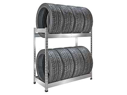 Rəf sistemi  SB 1153x1167x525 8 təkər saxlamaq üçün, sinklənmiş