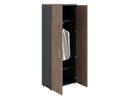 Dolab NV 2080L   qapalı  soyunma dolabı tünd qoz / antrasit