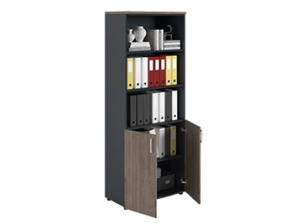 Dolab NW 2080/2 yarı qapalı tünd qoz / antrasit