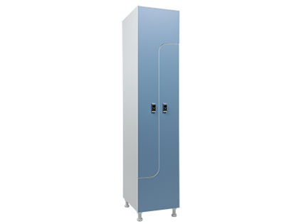 Soyunma otaqları üçün dolab WLZ 21-40 EL mavi/ağ