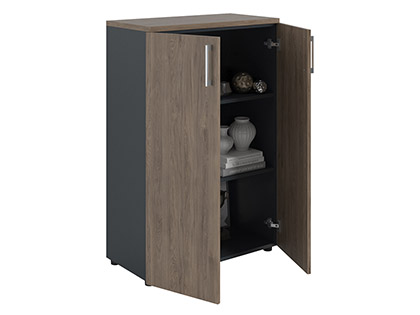 Dolab NW 1280 qapalı tünd qoz / antrasit