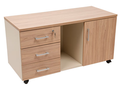 Ofis avadanlığı üçün dolab (tumba) NPW-410 təbii qarağac/bej