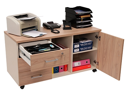 Ofis avadanlığı üçün dolab (tumba) NPW-410 təbii qarağac/bej