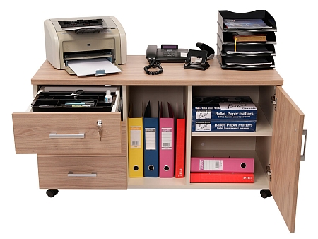 Ofis avadanlığı üçün dolab (tumba) NPW-410 təbii qarağac/bej
