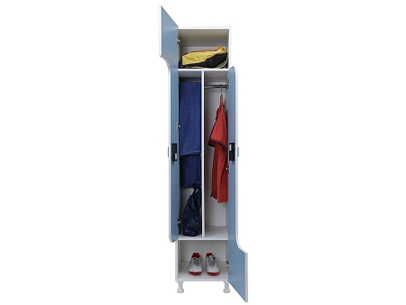 Soyunma otaqları üçün dolab WLZ 21-40 EL mavi/ağ