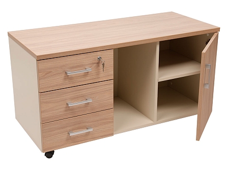 Ofis avadanlığı üçün dolab (tumba) NPW-410 təbii qarağac/bej