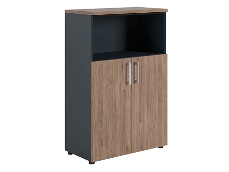 Dolab NW 1280/2 yarı qapalı tünd qoz / antrasit
