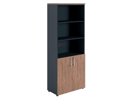 Dolab NW 2080/2 yarı qapalı tünd qoz / antrasit