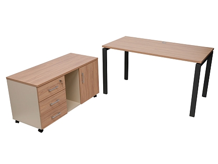 Ofis avadanlığı üçün dolab (tumba) NPW-410 təbii qarağac/bej
