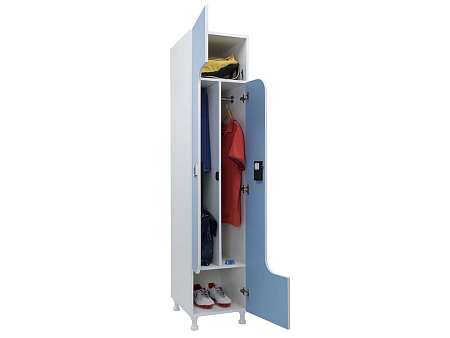 Soyunma otaqları üçün dolab WLZ 21-40 EL mavi/ağ