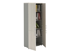 Dolab NW 2080/4 qapalı ağ ağac/boz