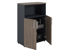 Dolab NW 1280/2 yarı qapalı tünd qoz / antrasit